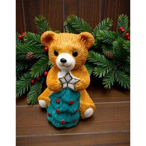 Hallmark Cinnamon Bear Series Christmas Tree Ornament #8 Holding Star